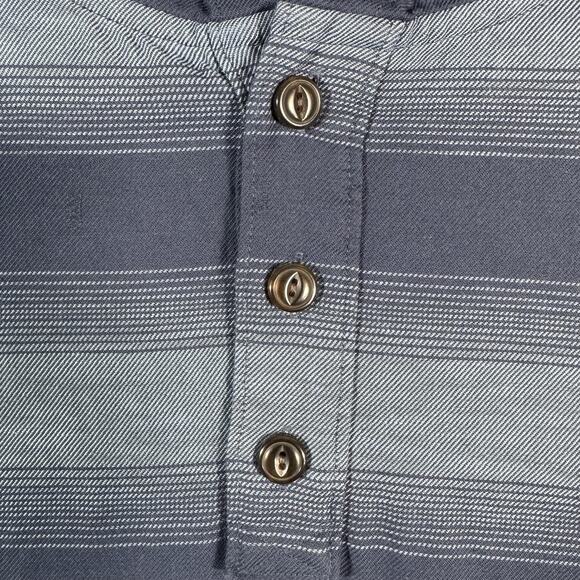 Patagonia Hoodie Mens Large Blue Lightweight Fjord Flannel Hoody Striped Organic - Picture 15 of 16